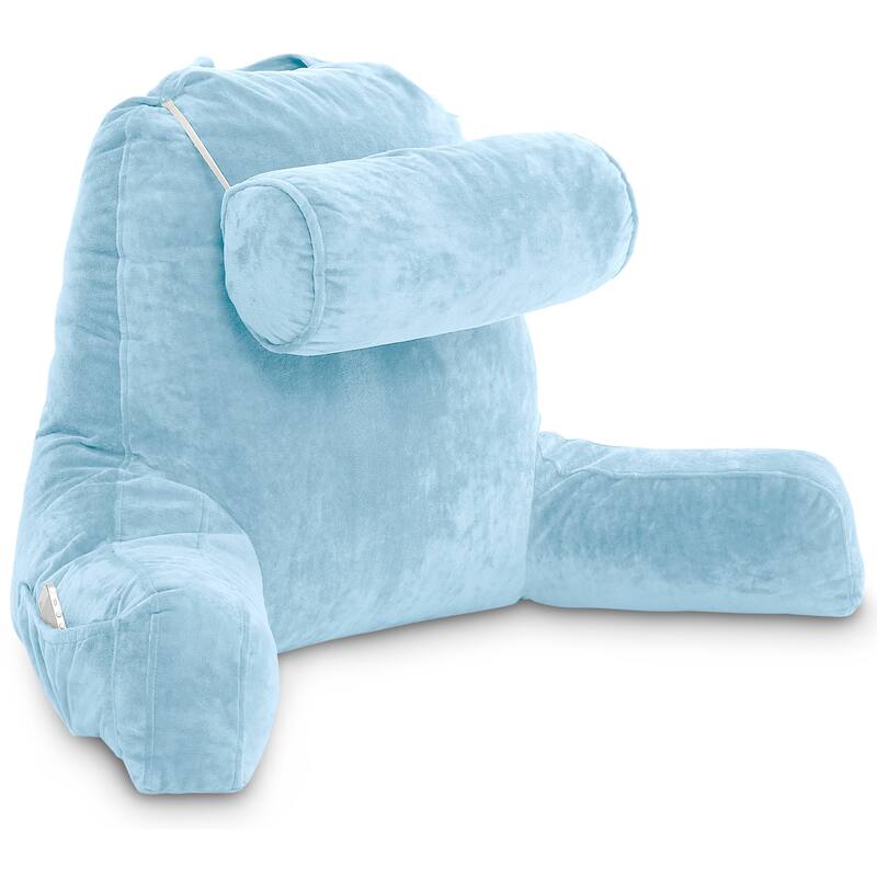 Husband Pillow Bedrest Reading Support Bed Backrest with Arms