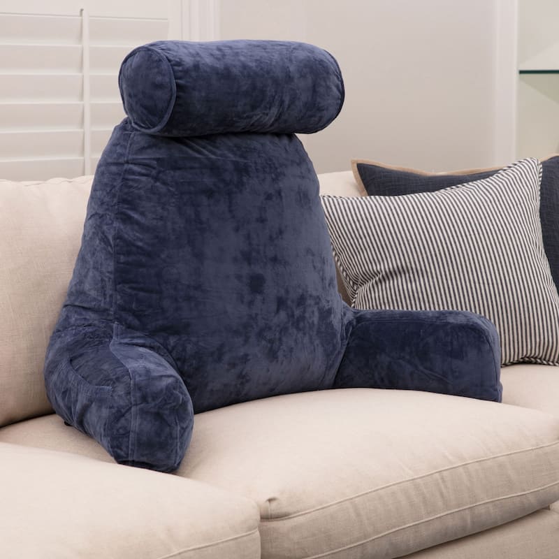 Husband Pillow Bedrest Reading Support Bed Backrest with Arms