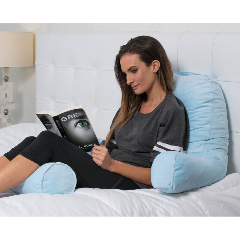 Husband Pillow Bedrest Reading Support Bed Backrest with Arms