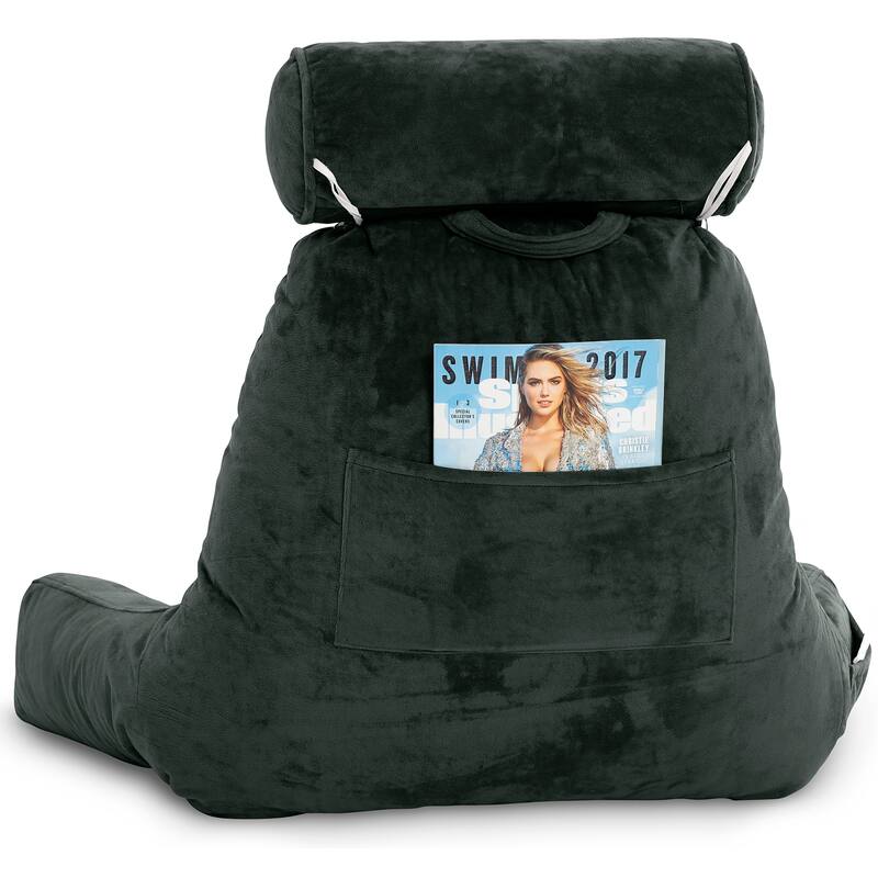 Husband Pillow Bedrest Reading Support Bed Backrest with Arms