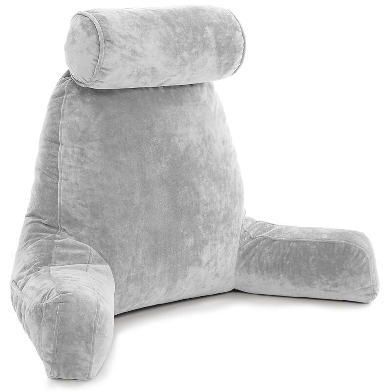 Husband Pillow Bedrest Reading Support Bed Backrest with Arms
