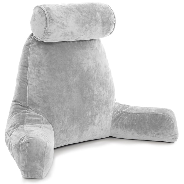 reading bed pillow with back and arms