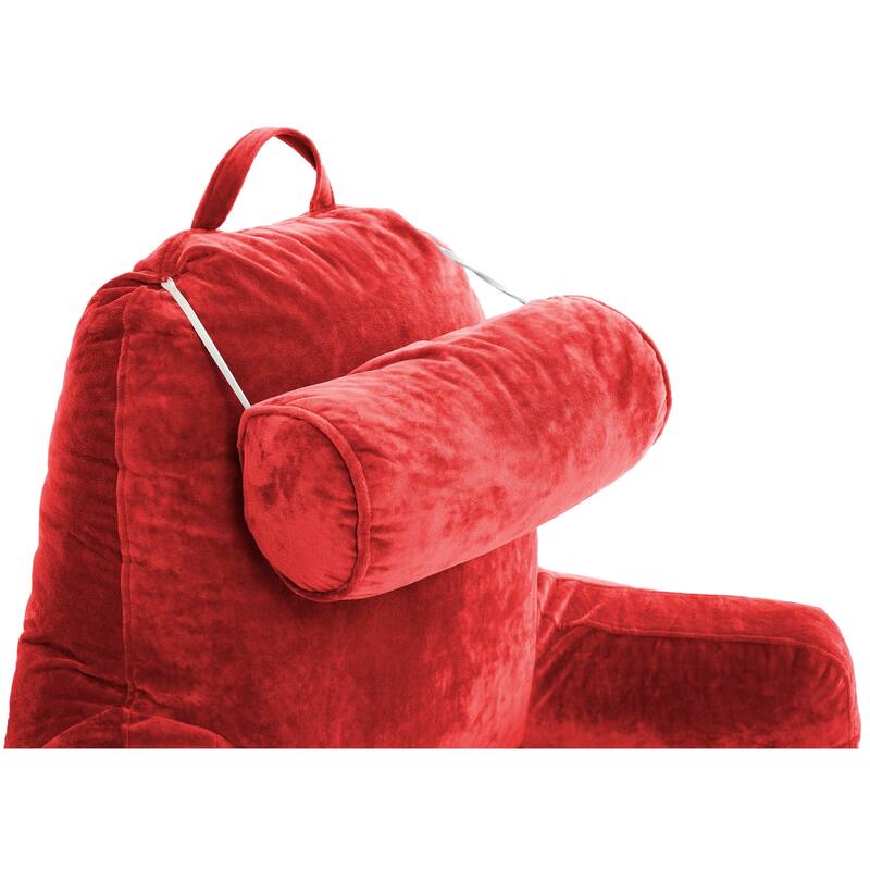 Husband Pillow Bedrest Reading Support Bed Backrest with Arms