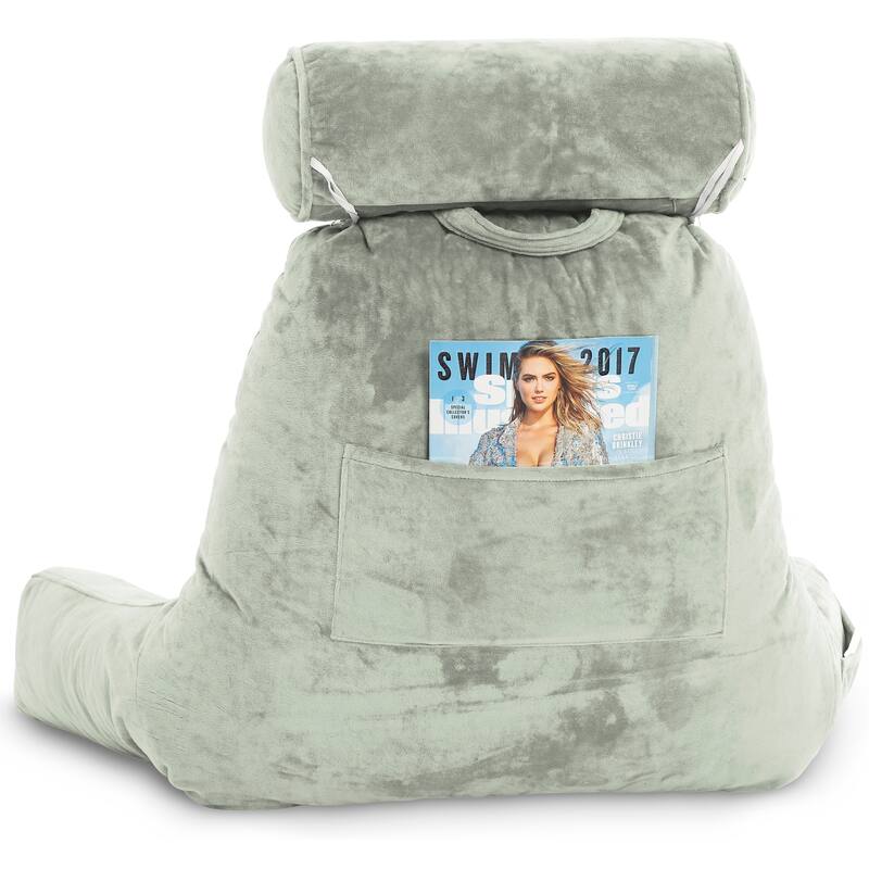 Husband Pillow Bedrest Reading Support Bed Backrest with Arms