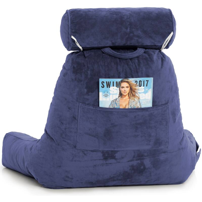 Husband Pillow Bedrest Reading Support Bed Backrest with Arms