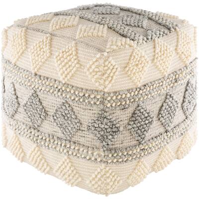 Lavena Farmhouse 18-inch Cube Pouf