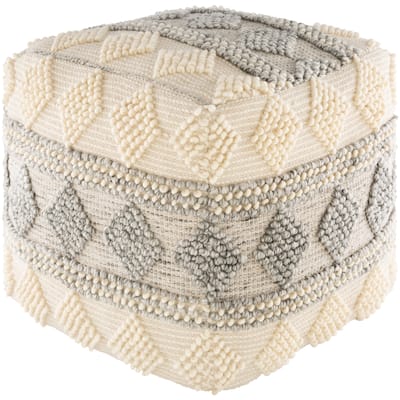 Lavena Farmhouse 18-inch Cube Pouf