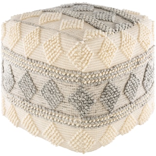 Lavena Farmhouse 18-inch Cube Pouf