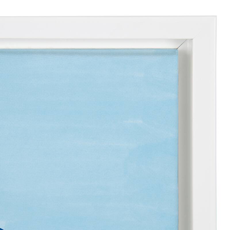 Kate and Laurel Sylvie Pool Ladies Framed Canvas By Maja Tomljanovic