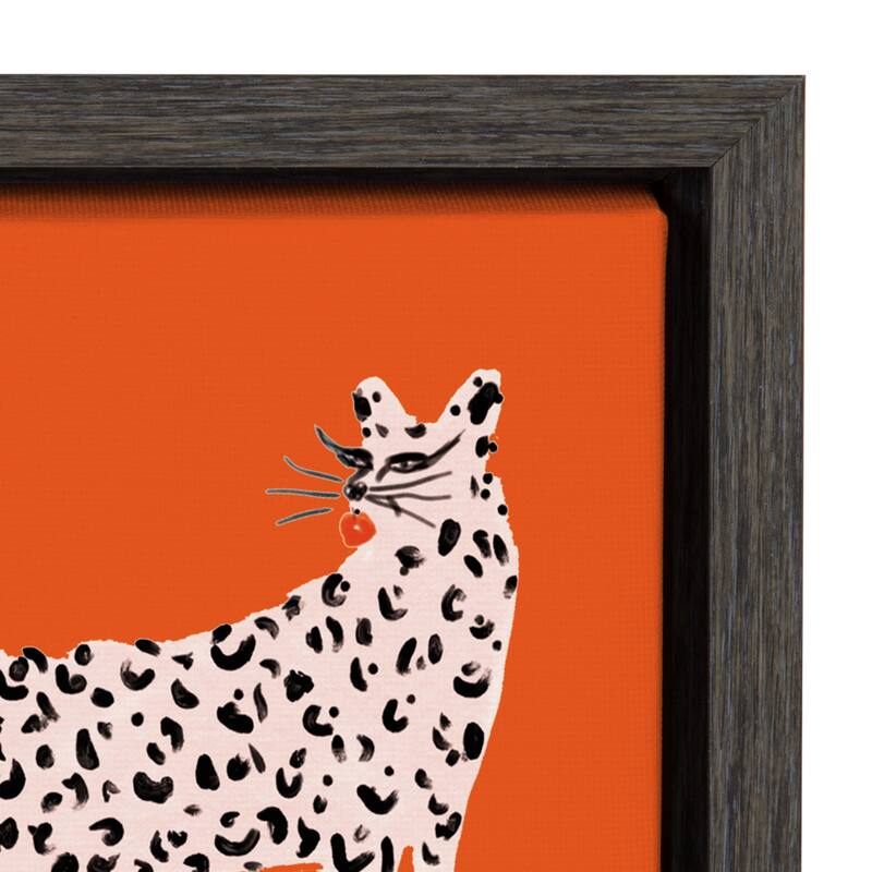 Kate and Laurel Sylvie Sassy Pink Cheetahs Canvas By Kendra Dandy