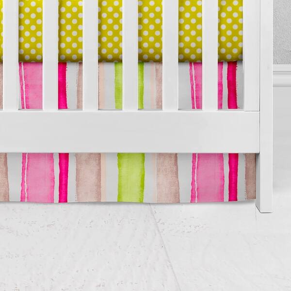 slide 2 of 4, Cherry Blossom Crib Skirt - N/A