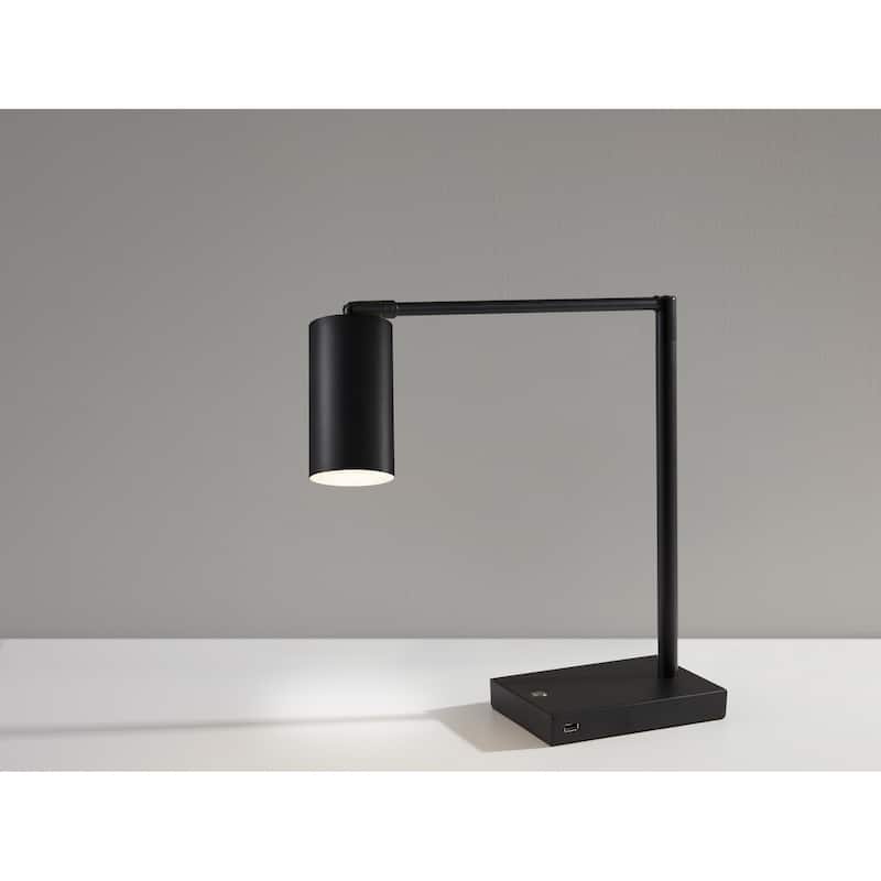 Adesso Black Colby LED Desk Lamp