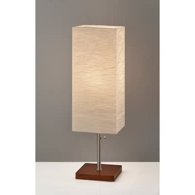 Adesso Brushed Steel Dune Table Lamp