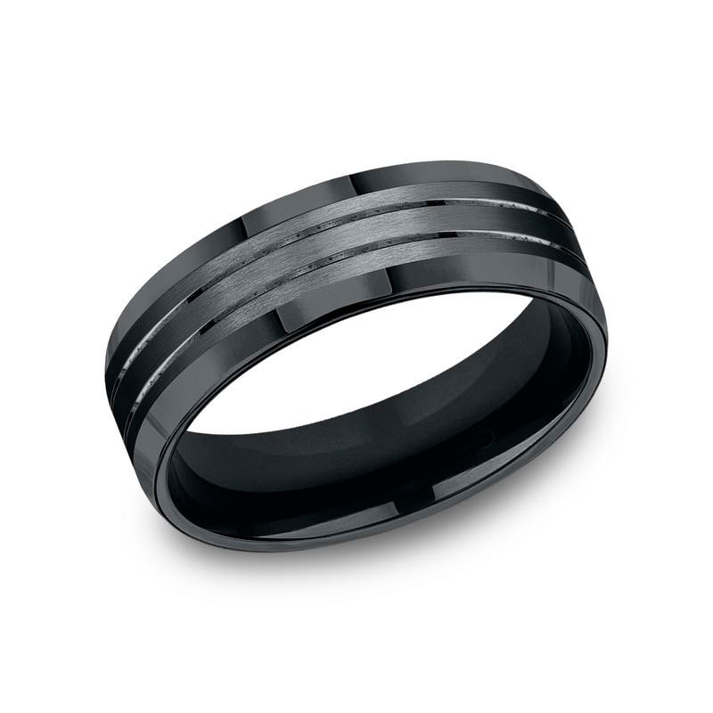 Titanium black. Black Cobalt Wedding Bands. Lush Fit Wedding Band.