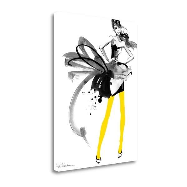 "Yellow Tights" By Aasha Ramdeen, Fine Art Giclee Print on Gallery Wrap Canvas, Ready to Hang