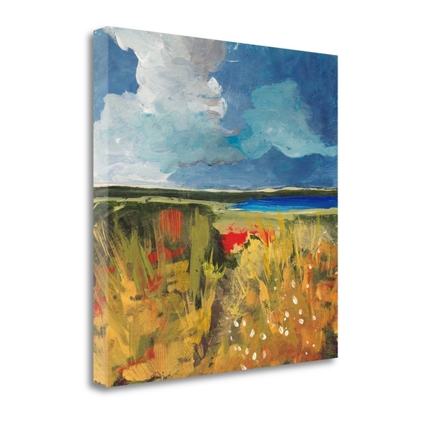 "Spring Wildflowers" By Jan Weiss, Fine Art Giclee Print on Gallery Wrap Canvas, Ready to Hang