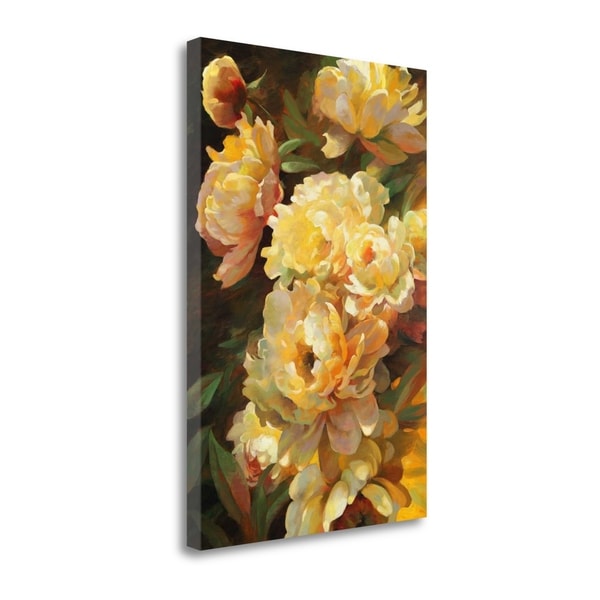 "Peonies For Springtime" By Emma Styles, Giclee Print on Gallery Wrap Canvas