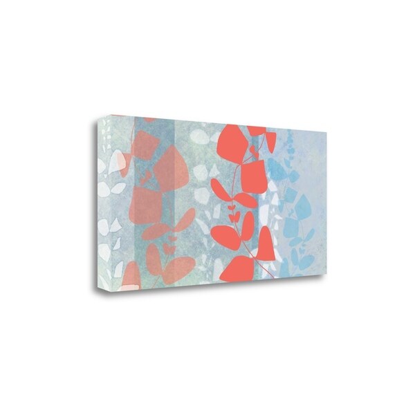 "Dimensional Leaves" By Jan Weiss, Fine Art Giclee Print on Gallery Wrap Canvas, Ready to Hang