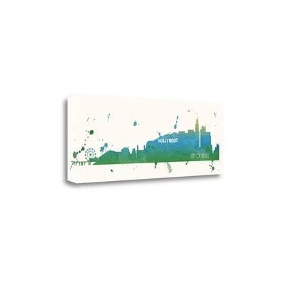 "Cool Blue Los Angeles" By Anna Quach, Fine Art Giclee Print on Gallery Wrap Canvas, Ready to Hang