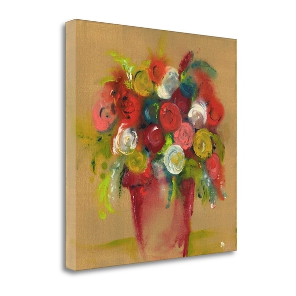 "Finger Painting Tan" By Amber Berninger, Giclee Print on Gallery Wrap Canvas