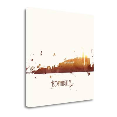 "Sunset Los Angeles - Sq." By Anna Quach, Giclee Print on Gallery Wrap Canvas