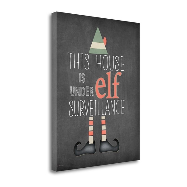 "Elf Surveillance" By Jo Moulton, Fine Art Giclee Print on Gallery Wrap Canvas, Ready to Hang