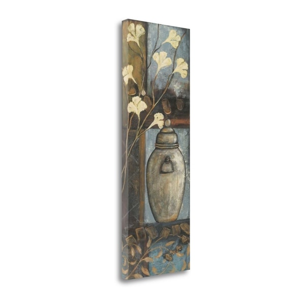 "Jar With Flowers II" By Jo Moulton, Fine Art Giclee Print on Gallery Wrap Canvas, Ready to Hang