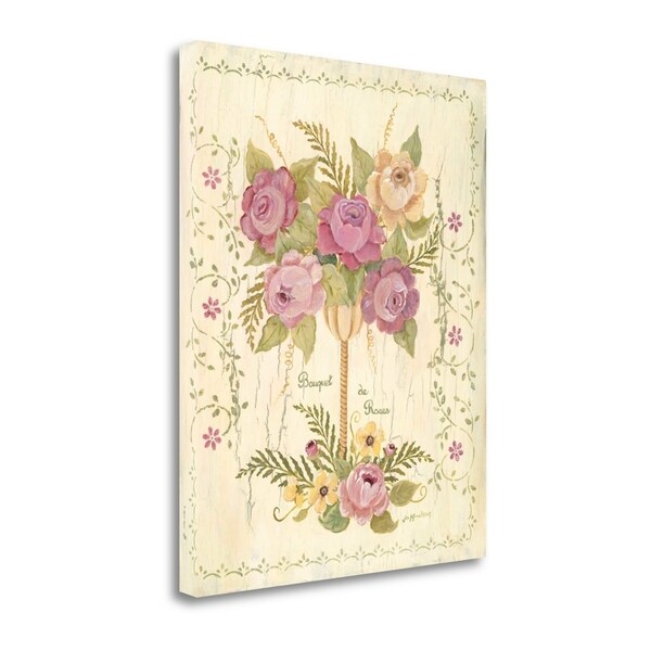 "Bouquet De Roses" By Jo Moulton, Fine Art Giclee Print on Gallery Wrap Canvas, Ready to Hang
