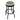 Jeep Willys Vintage 360 Degree Swivel Black Ribbed Barstool with Foam Padded Seat - 20.75 x 20.75 x 29