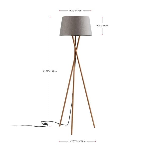 grey tripod floor lamp