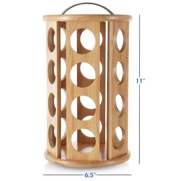 Shop Sleekdine Bamboo K Cup Holder Coffee Stand For Kitchen
