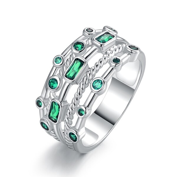 green emerald ring