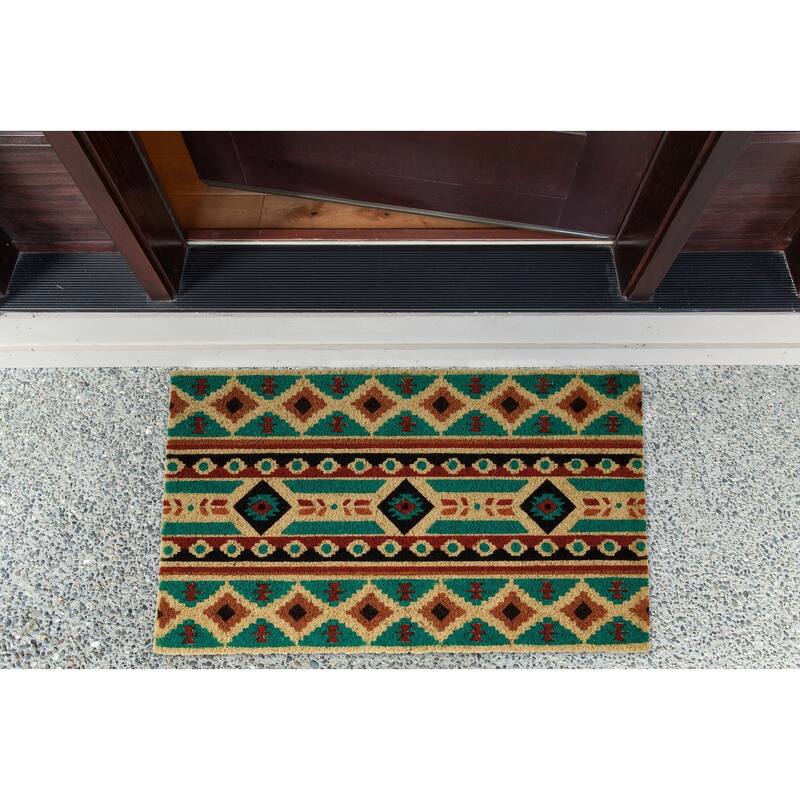 DII Blue Peonies Doormat