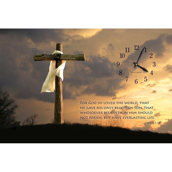 Precious Melodies Clock - John 3:16 with "It's a Beautiful Day" Chimes
