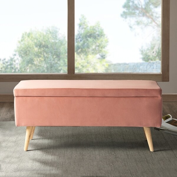Shop Carson Carrington Ullvettern Ottoman Storage Bench Free