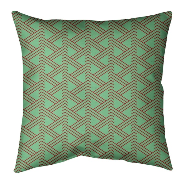 Festive Festive Zig Zag Pattern Floor Pillow - Standard