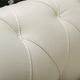 preview thumbnail 7 of 7, Copper Grove Baclieu Tufted Ivory Leather Sofa - 86"W x 39"D x 36"H