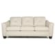 preview thumbnail 2 of 7, Copper Grove Baclieu Tufted Ivory Leather Sofa - 86"W x 39"D x 36"H