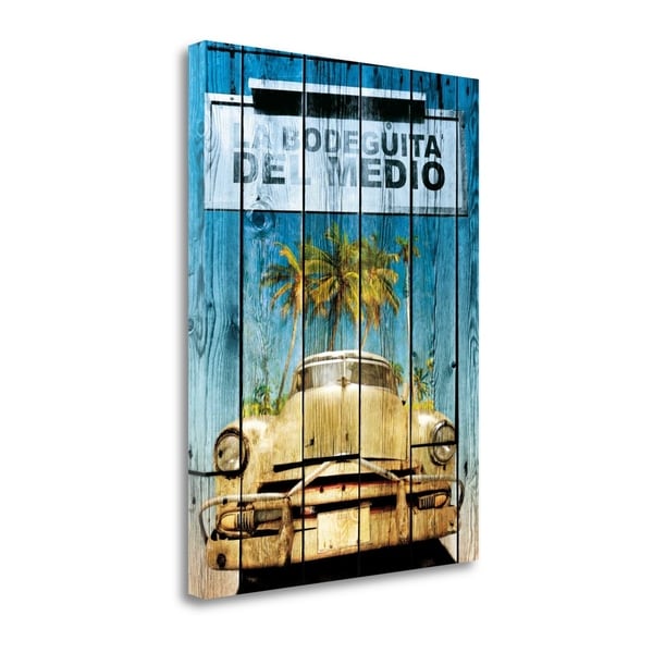 "La Bodeguita" By Bresso Sola, Fine Art Giclee Print on Gallery Wrap Canvas, Ready to Hang