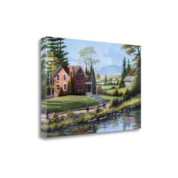"Fields Of Gold And Green" By Bill Saunders, Giclee Print on Gallery Wrap Canvas