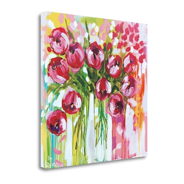 "Razzle Dazzle Tulips" By Amanda J. Brooks, Giclee Print on Gallery Wrap Canvas