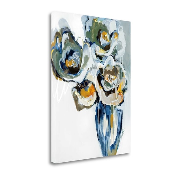 "Blooms Of Earl Gray" By Angela Maritz, Fine Art Giclee Print on Gallery Wrap Canvas, Ready to Hang