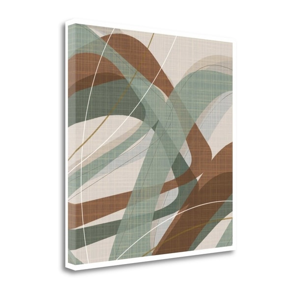 "Mint Ripple" By Ahava, Fine Art Giclee Print on Gallery Wrap Canvas, Ready to Hang
