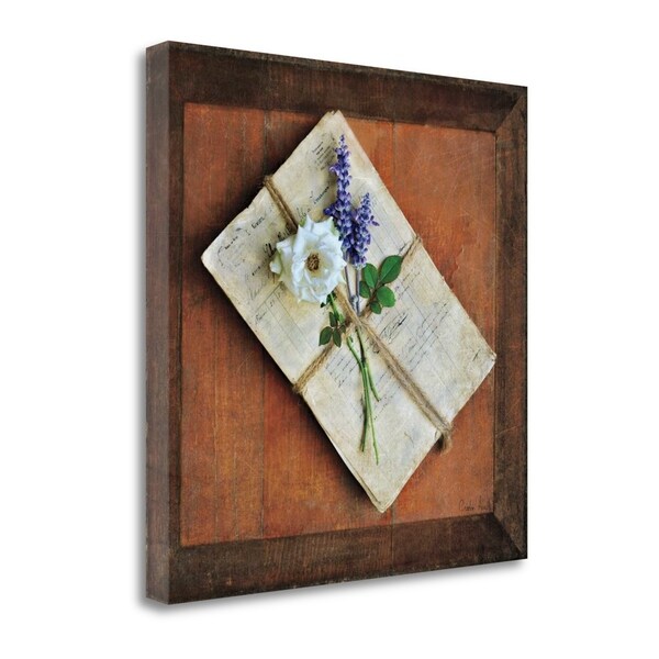 "Letters To Home I" By Cristin Atria, Fine Art Giclee Print on Gallery Wrap Canvas, Ready to Hang