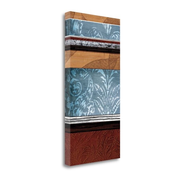 "Pillars Of Pattern II" By W. Blake, Fine Art Giclee Print on Gallery Wrap Canvas, Ready to Hang