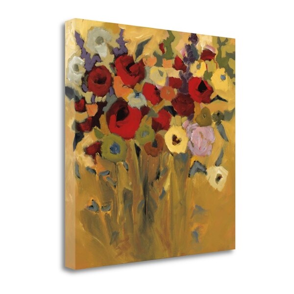 "Jewel Bouquet" By Jennifer Harwood, Fine Art Giclee Print on Gallery Wrap Canvas, Ready to Hang