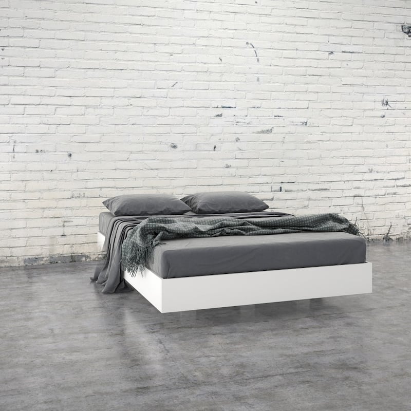 Nexera Swan 3-Piece Bedroom Set, Bark Grey & White
