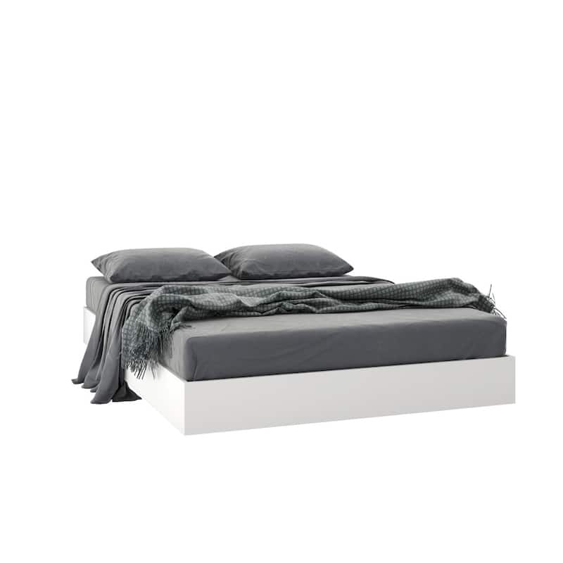 Nexera Swan 3-Piece Bedroom Set, Bark Grey & White