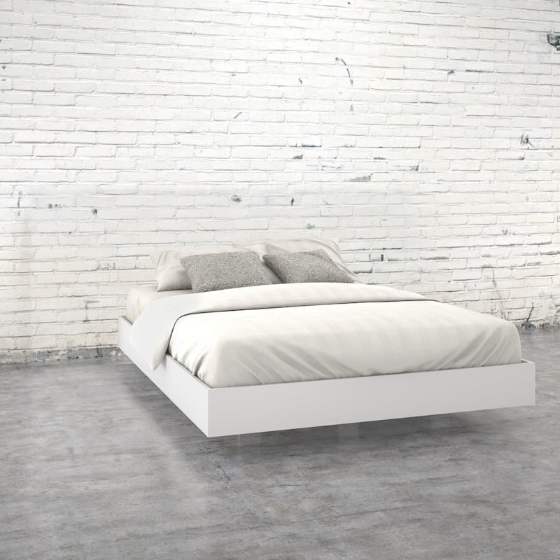 Nexera Swan 3-Piece Bedroom Set, Bark Grey & White