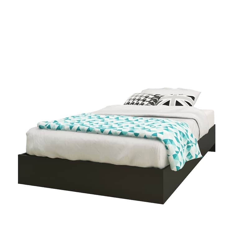 Nexera Avatar 3 Piece Bedroom Set, Bark Grey & Black